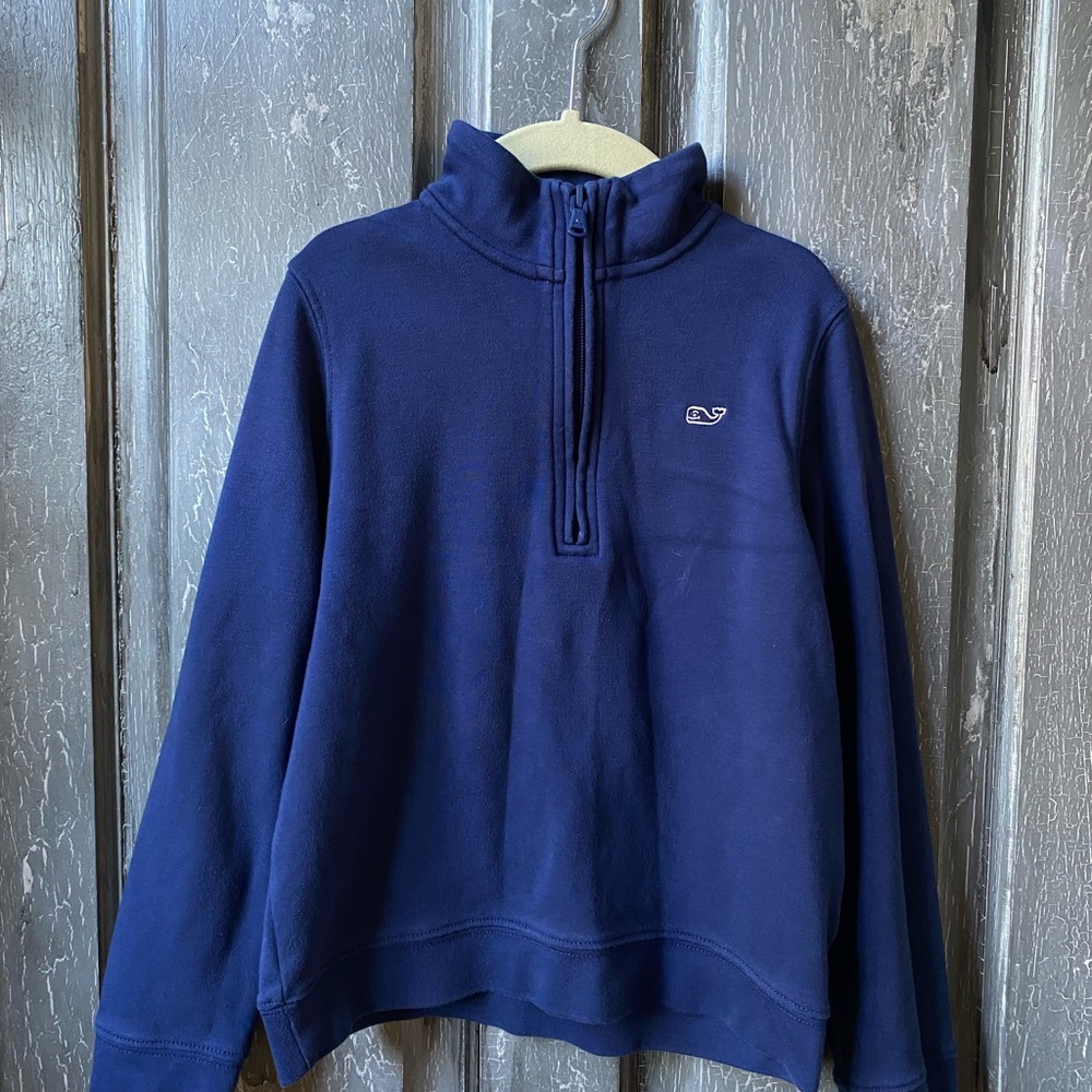 Vineyard Vines Blue Zip Up Sweater